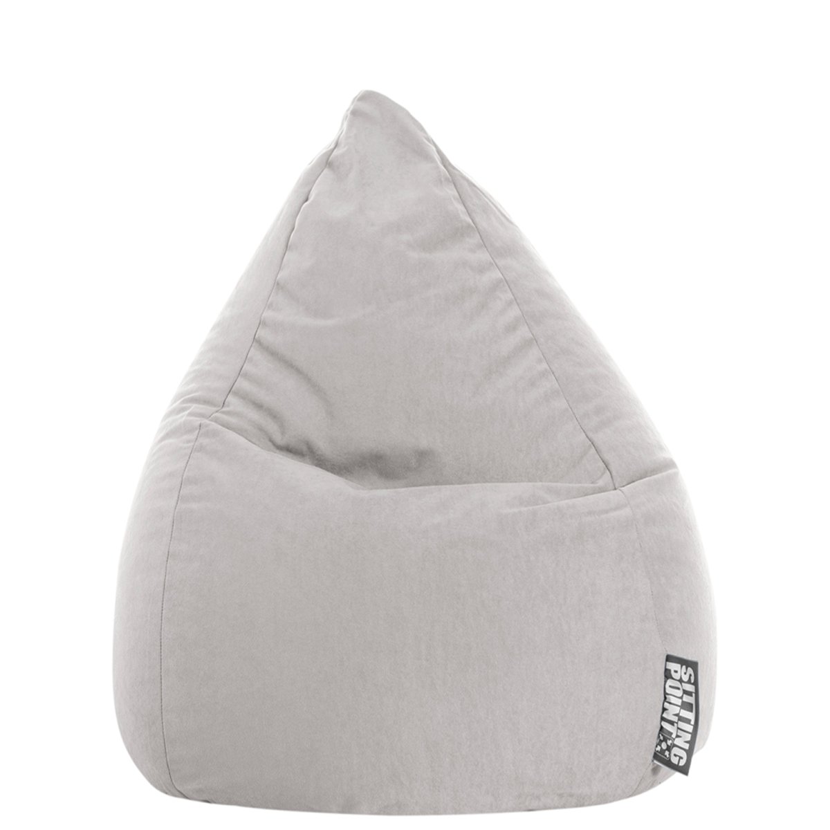 Pouf poire d'intérieur EASY XL gris, SITTING POINT