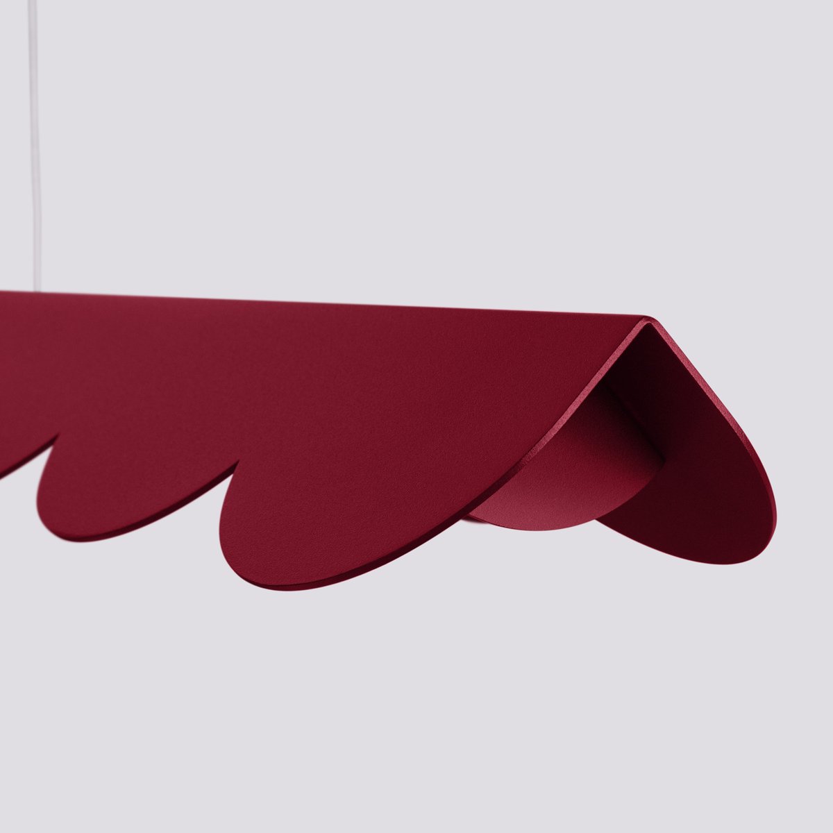 Suspension Aluminium Bourgogne LED 1 Biscuit bourgogne, EDEN