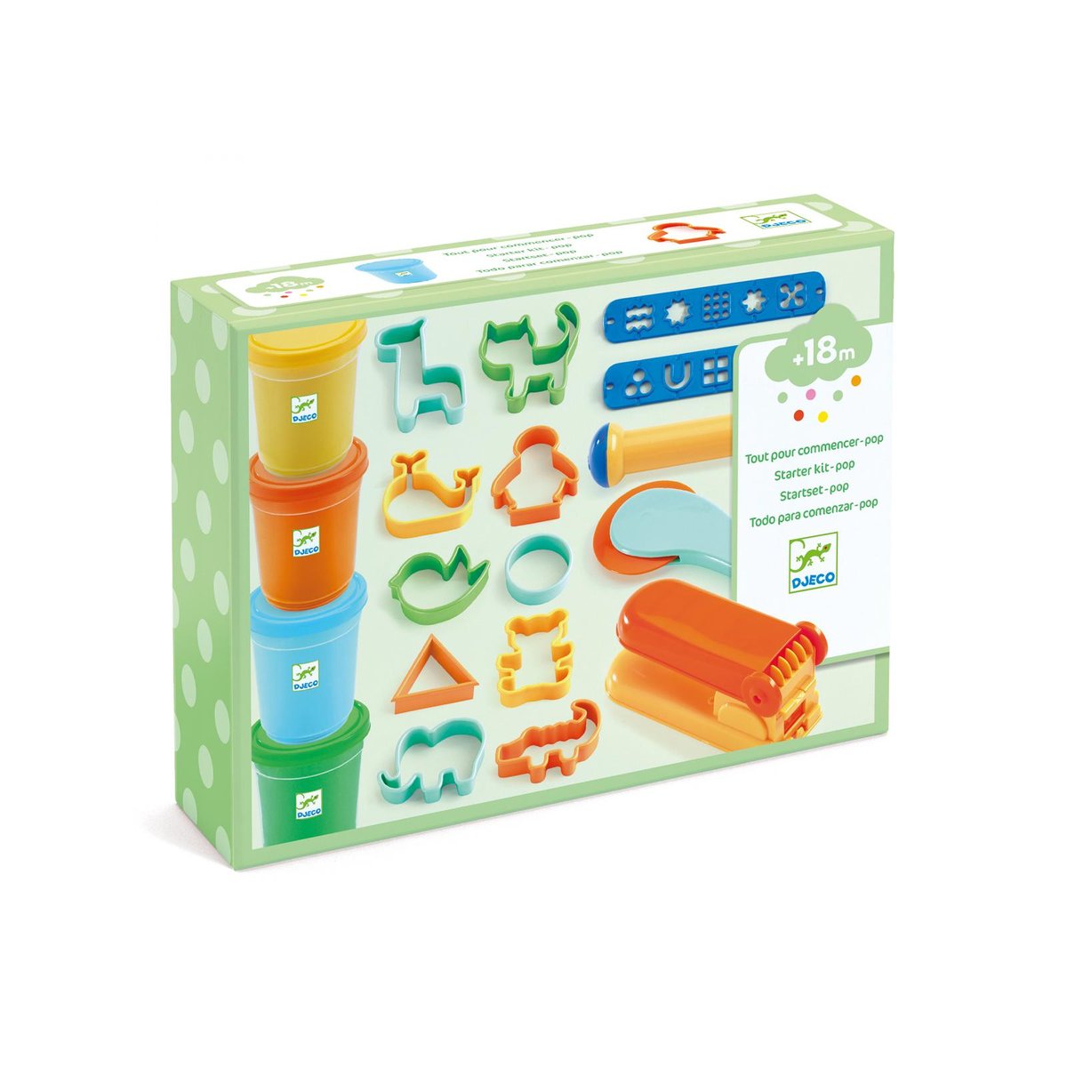 Coffret pâte à modeler multicolore, DJECO