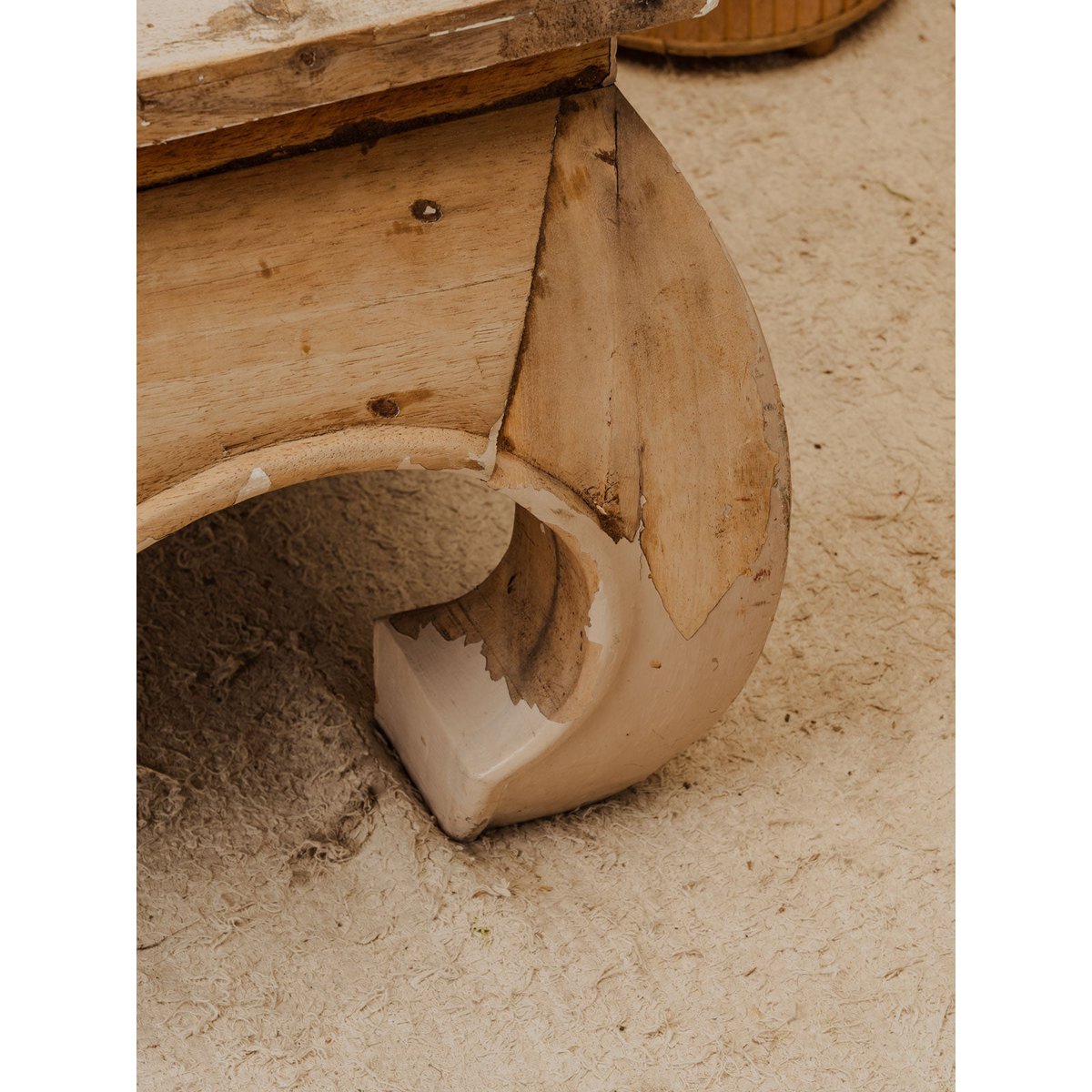 Table basse en bois Léonie N°1129 - Bon état bois clair, DEBONGOUT