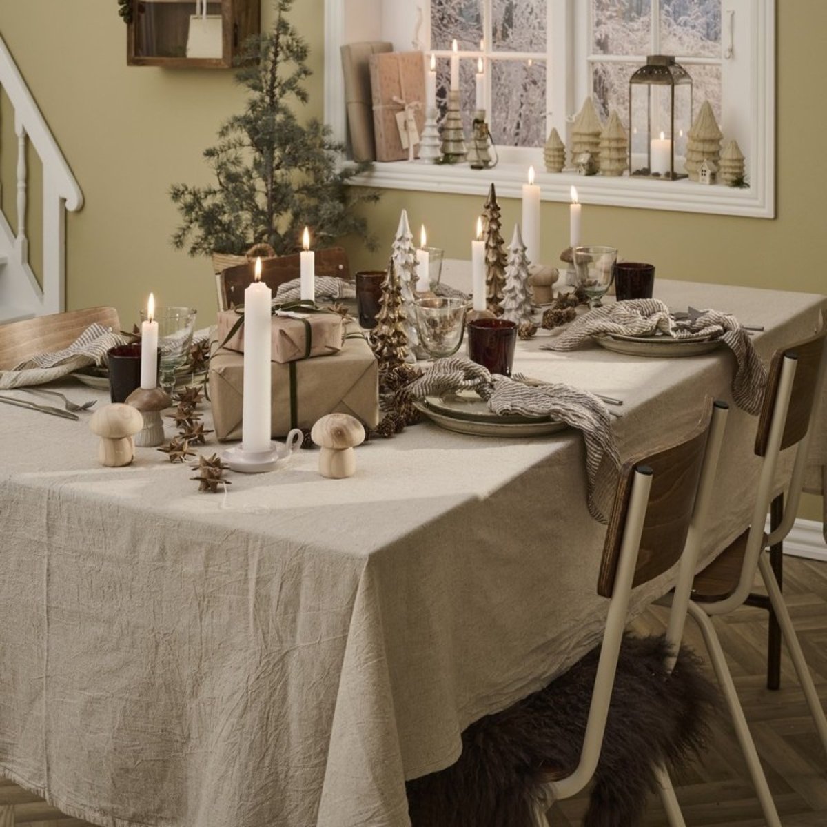 Grande nappe coton beige, IB LAURSEN