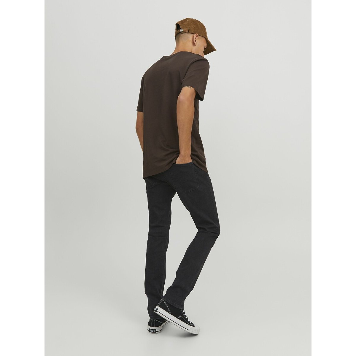 Jean slim stretch Glenn noir denim, JACK & JONES