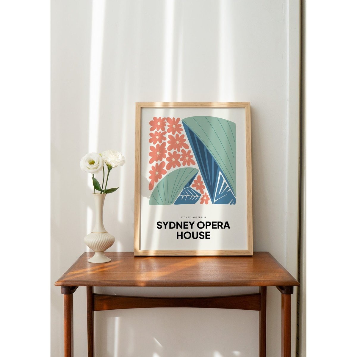 Affiche Sydney Opéra blanc, L'AFFICHERIE