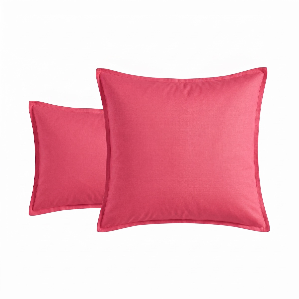 Taie D'oreiller Satin Lavé - SATIN LAVE framboise, TRADITION DES VOSGES