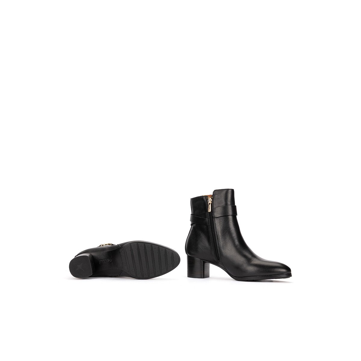 Bottines à talon cuir Calafat black, PIKOLINOS