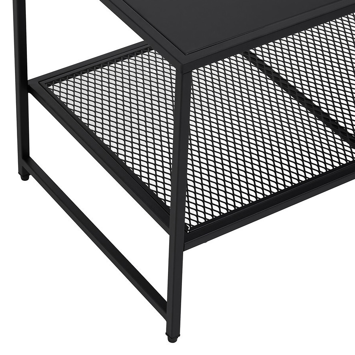 Jett Industrial Metal Coffee Table black, SO'HOME
