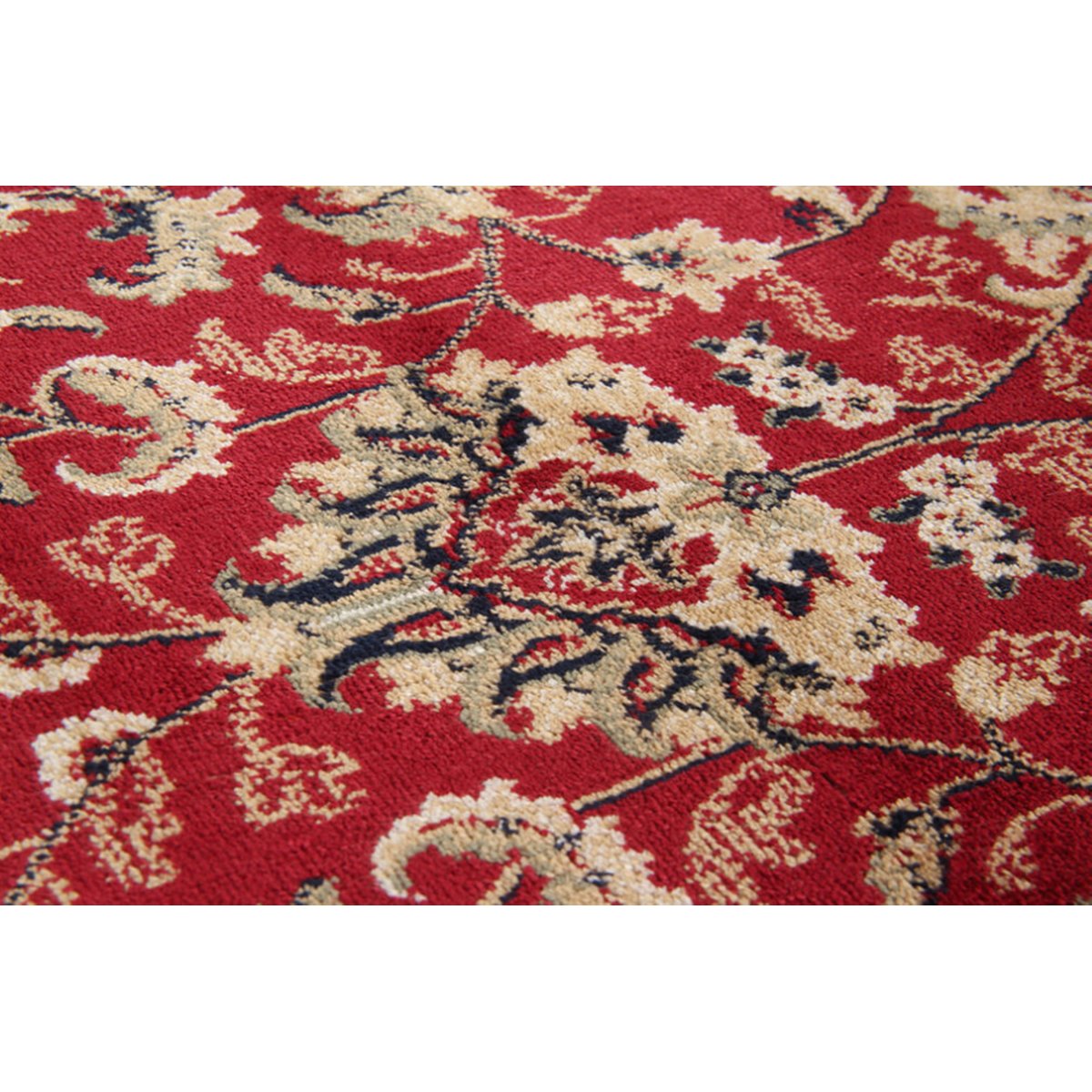 Tapis de salon style orient tissé plat SHIRA rouge, NOVATREND