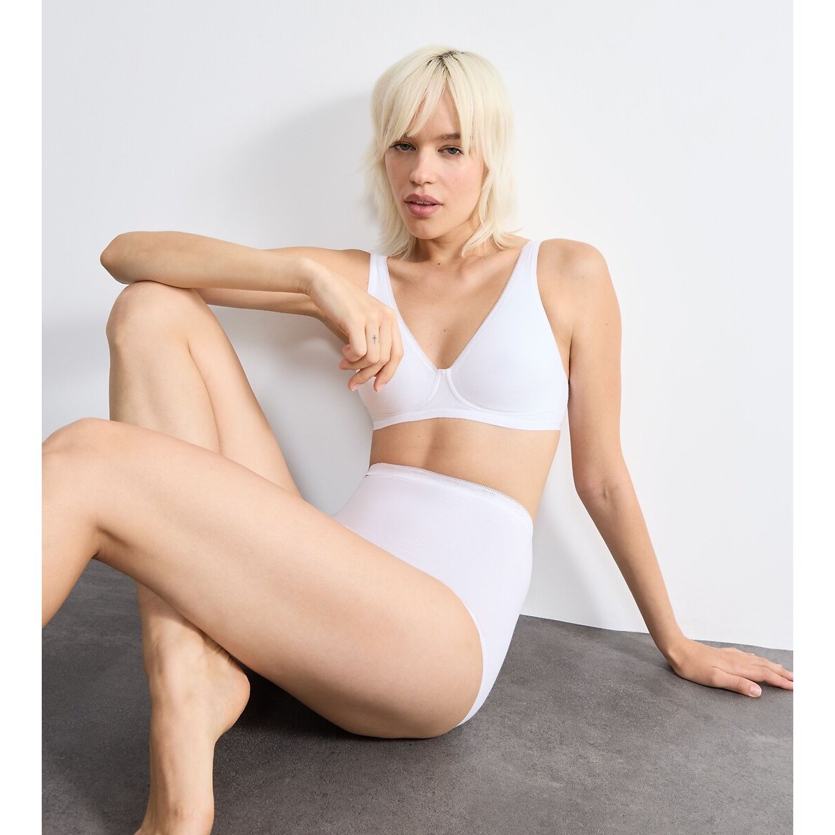 Set van 4 maxi slips Basic wit, SLOGGI