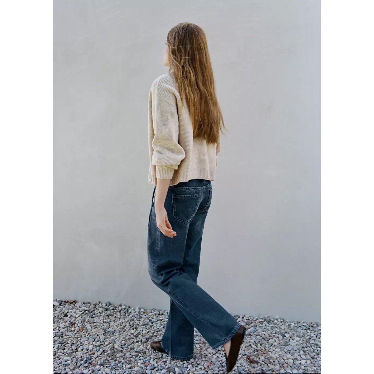 Jean droit low waist bleu moyen, MANGO TEEN
