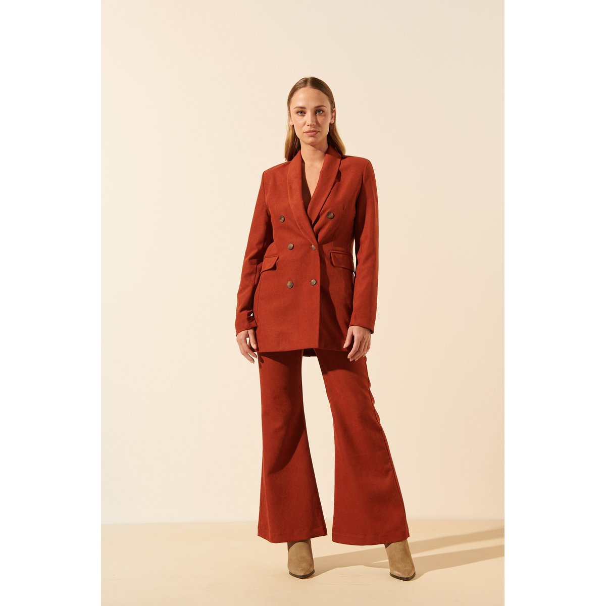 Pantalon évasé PIERRE terracotta, BENOA