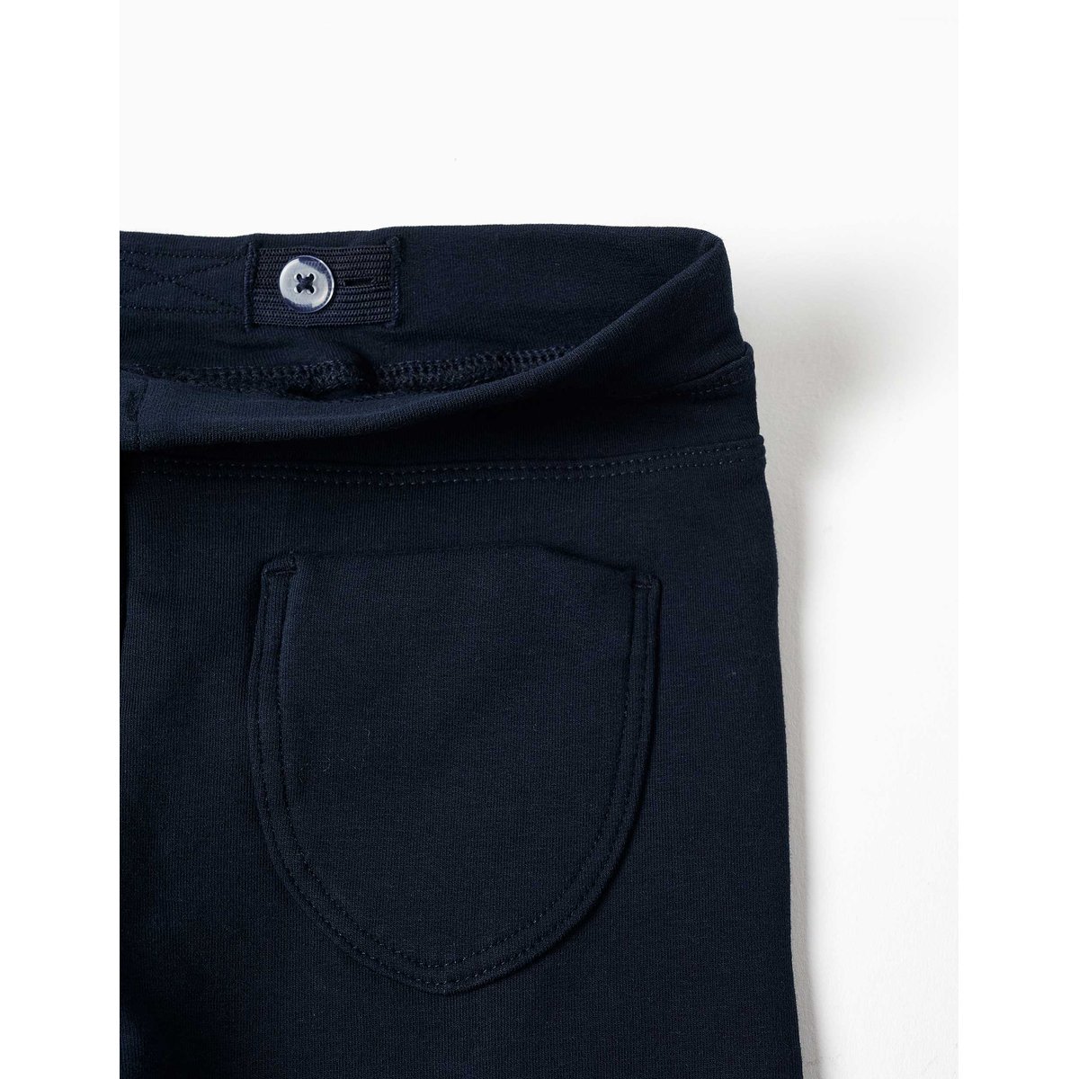 Jeggings à coupe skinny en coton peigné bleu foncé, ZIPPY