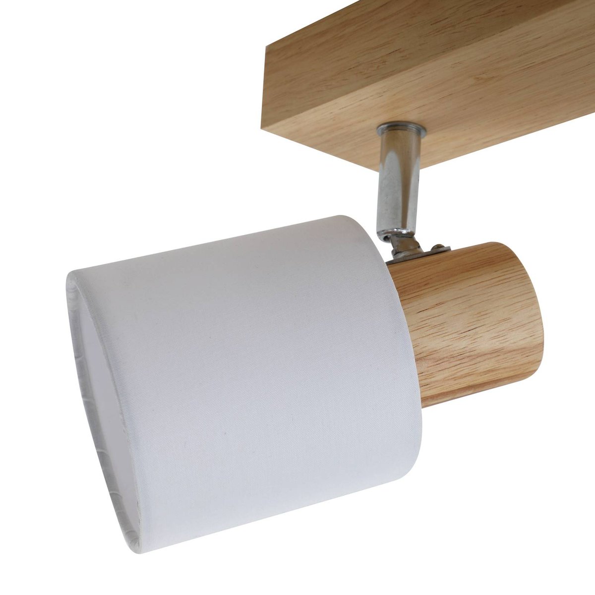 Spot en bois moderne, Wanessa bois clair, blanc, LINDBY