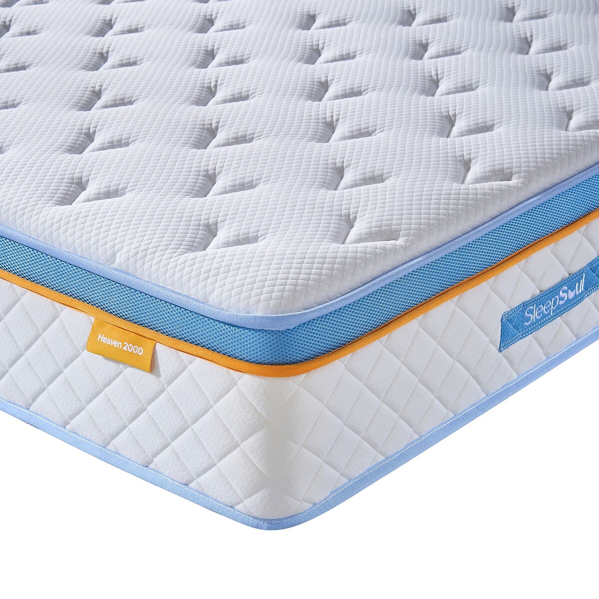 SleepSoul Heaven 2000 Pocket Hybrid Mattress white, SLEEPSOUL