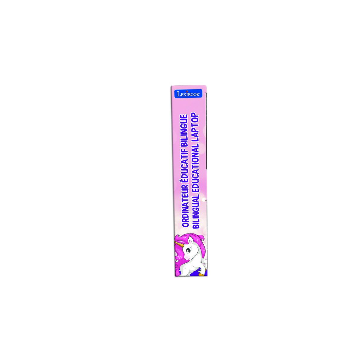 Ordinateur portable éducatif bilingue Licorne (FR/EN) rose, LEXIBOOK