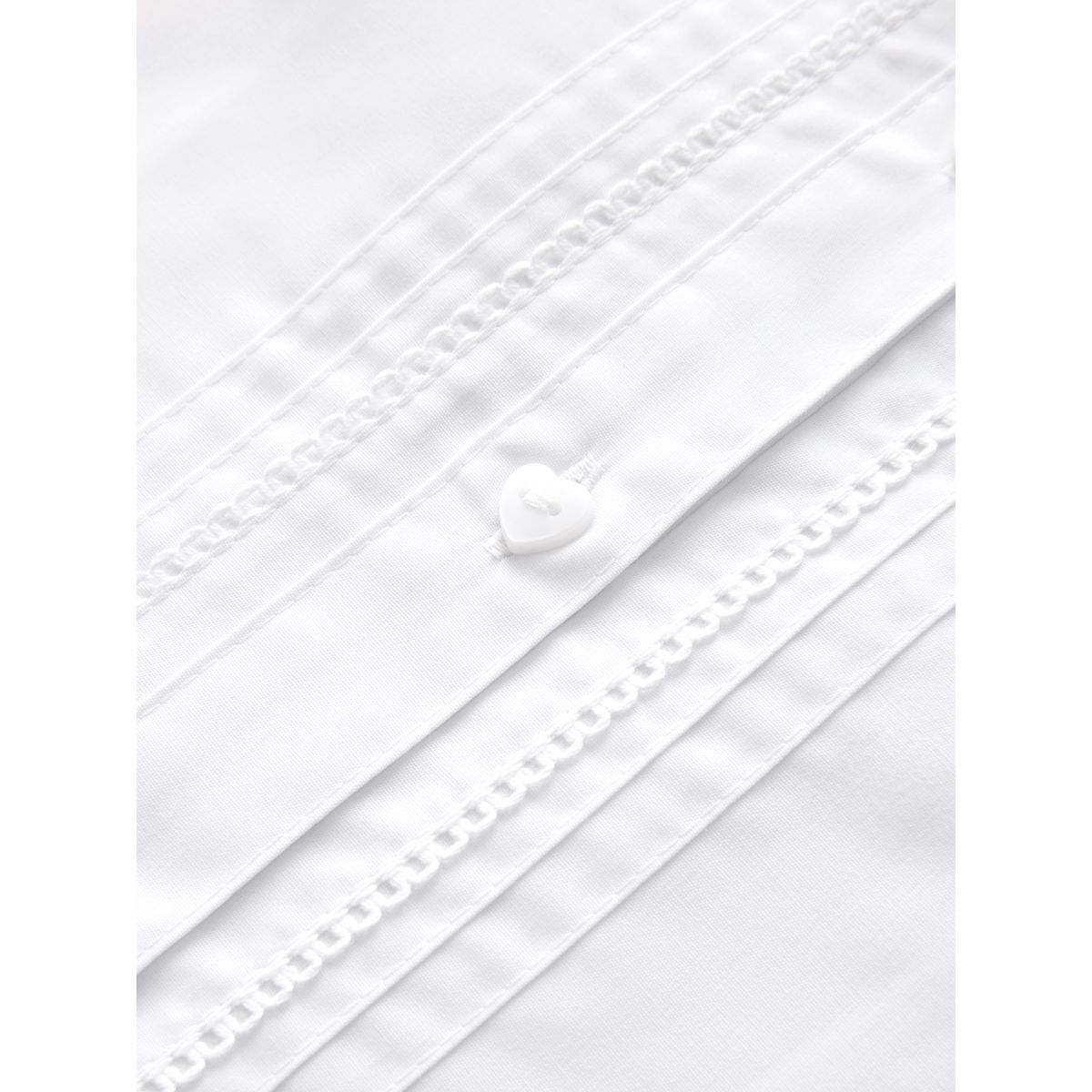 Chemisier manches longues dentelle, lot de 2 blanc, NEXT