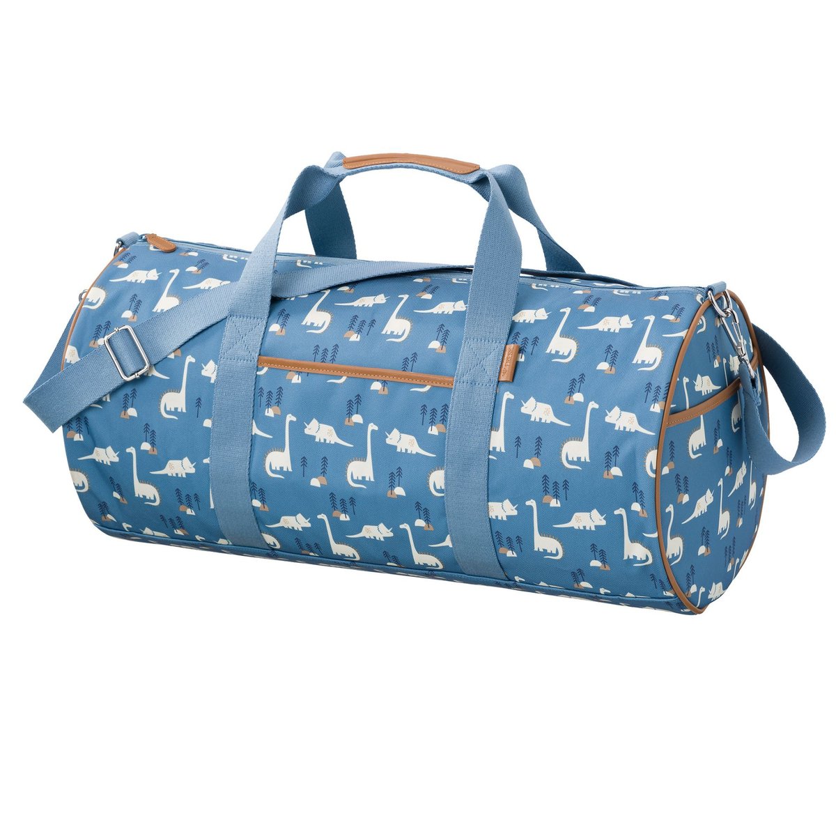 Sac week-end bleu, beige, marron, FRESK