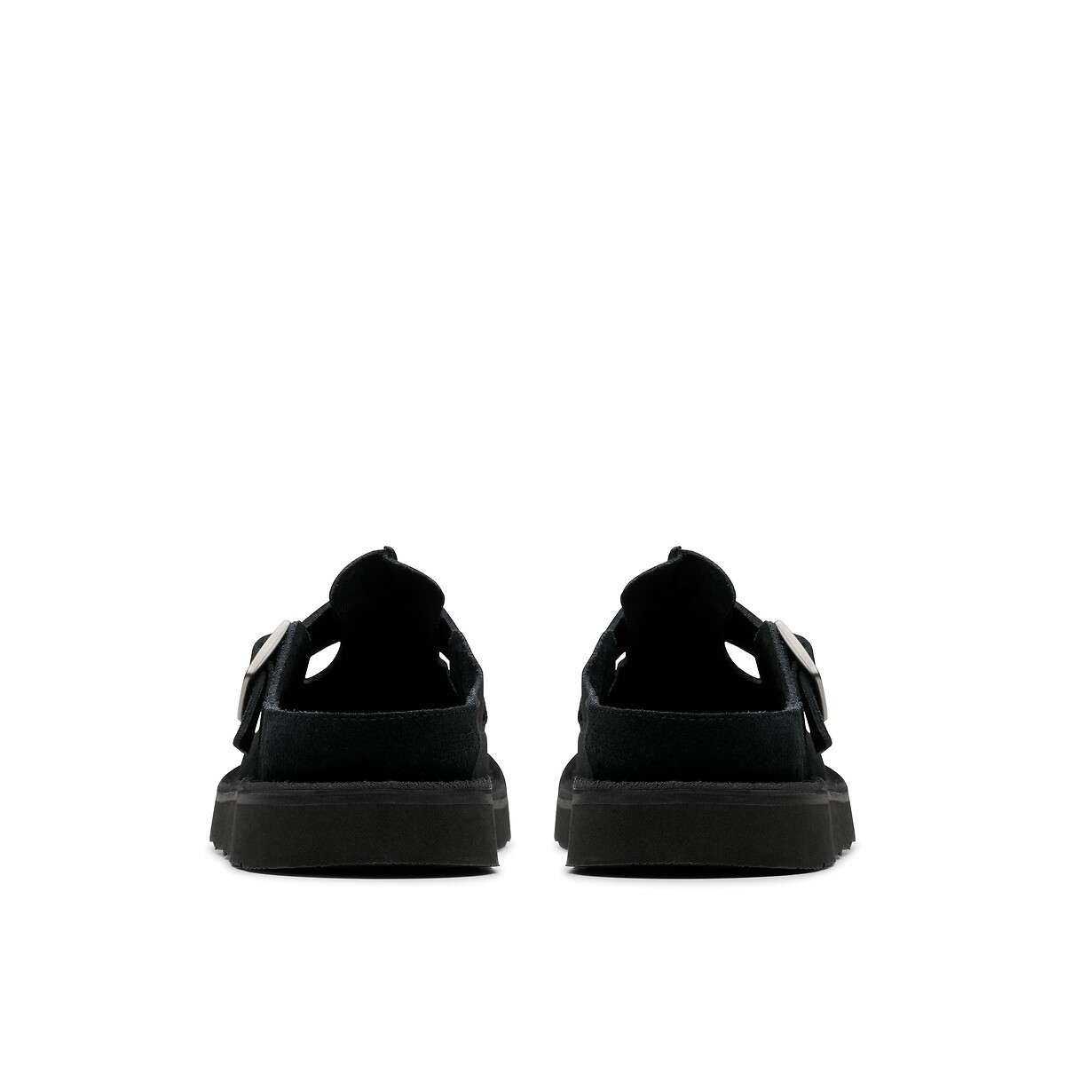 Mules fermées en cuir suédé Solsbury noir, CLARKS