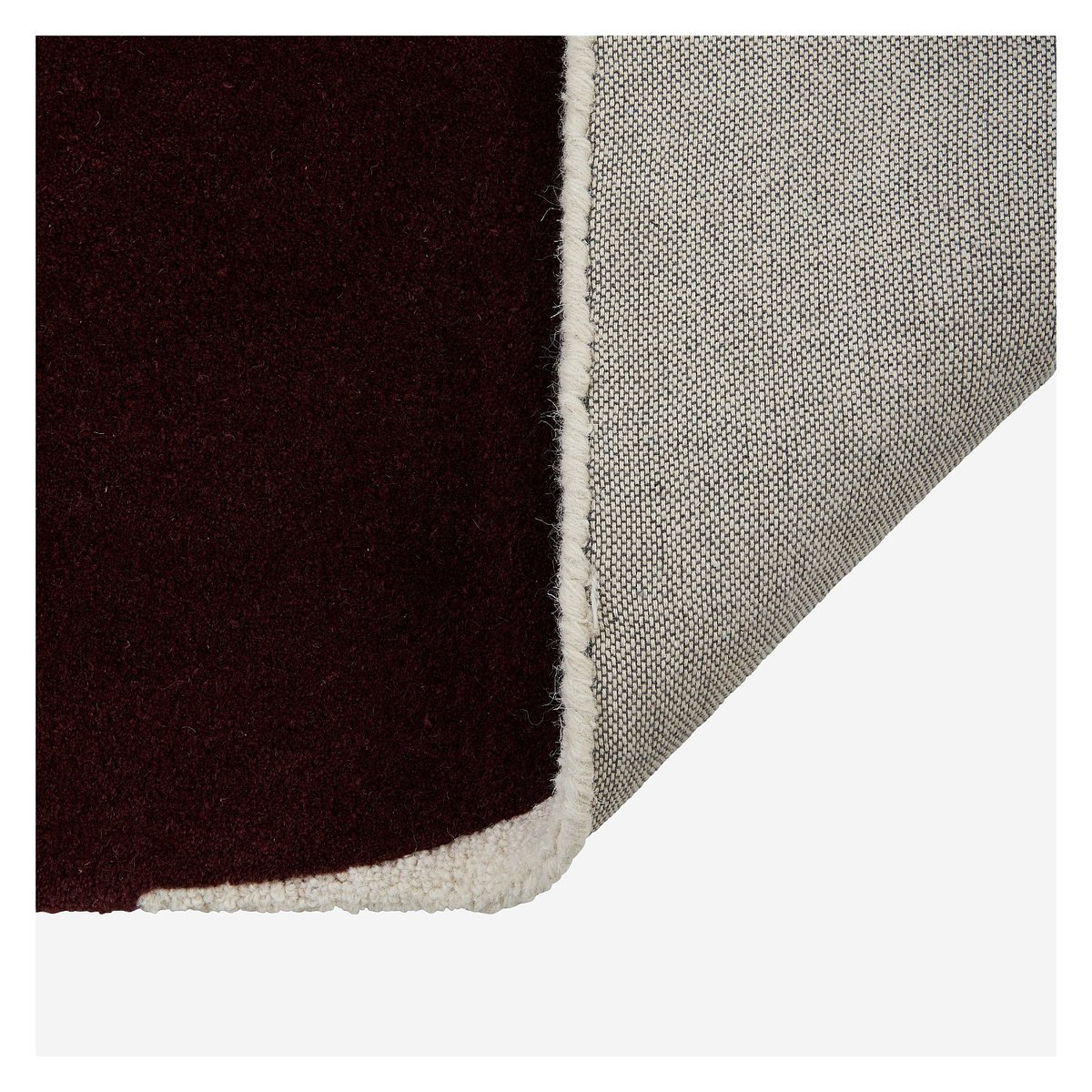 Tapis de salon laine BONNIE bordeaux, orange, rose poudré, bronze, multicolore, HABITAT