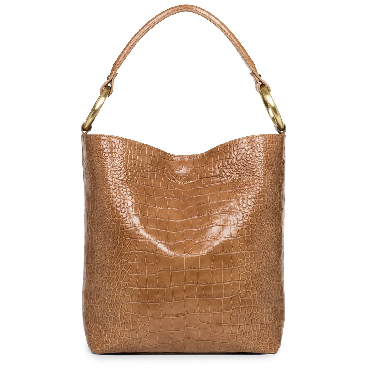 Sac Seau HANDLE CROCO camel, SEQUOIA