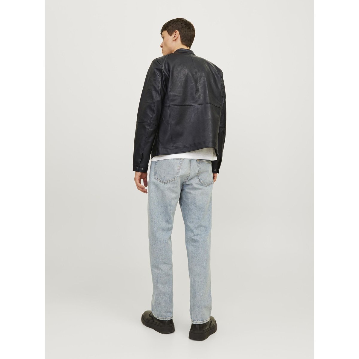 Veste En Cuir Synthétique black, JACK & JONES
