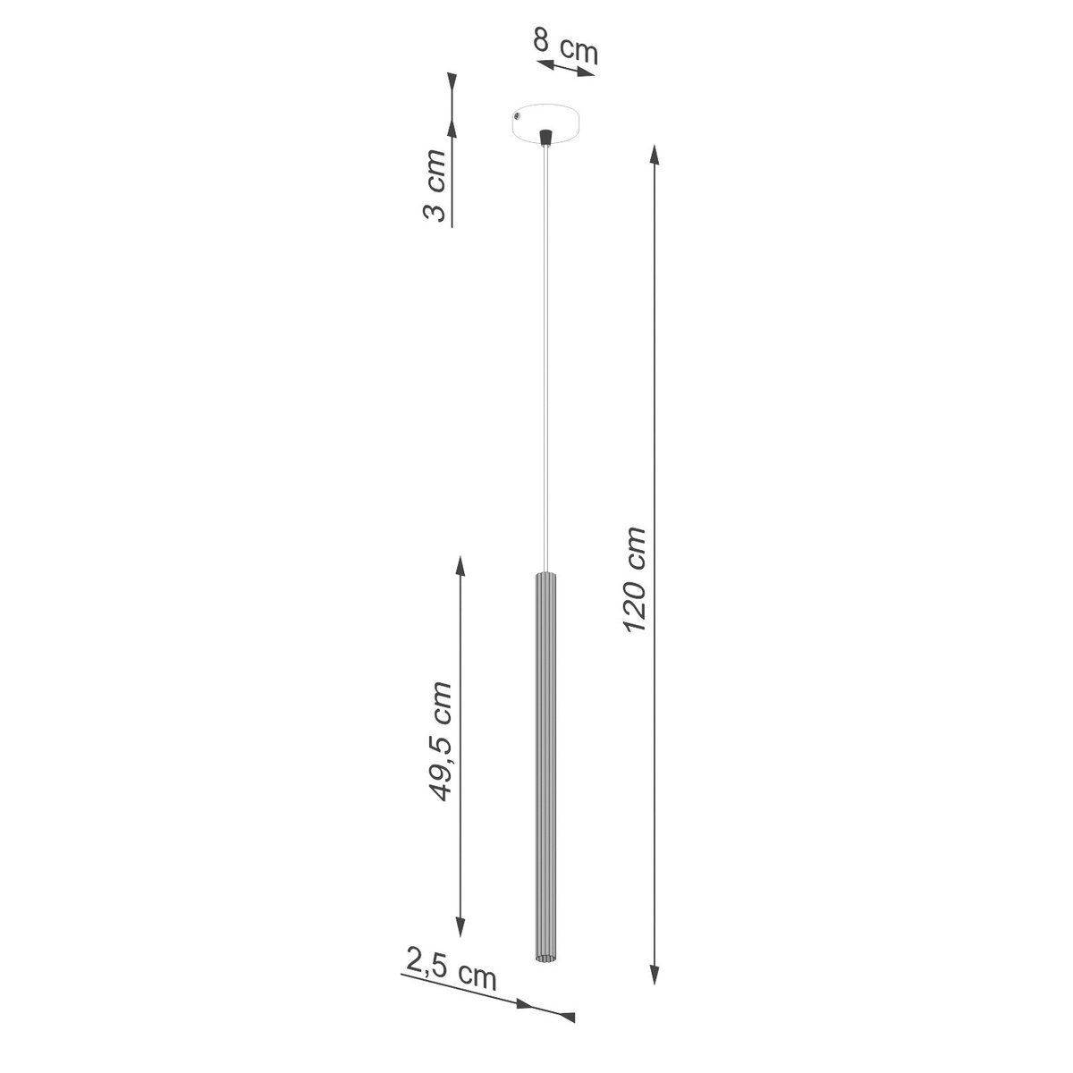 Suspension Acier Outremer G9 1 Arche outremer, EDEN