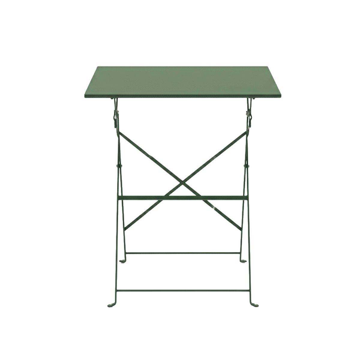 Table de jardin pliante bistrot, ROME vert cactus, OVIALA