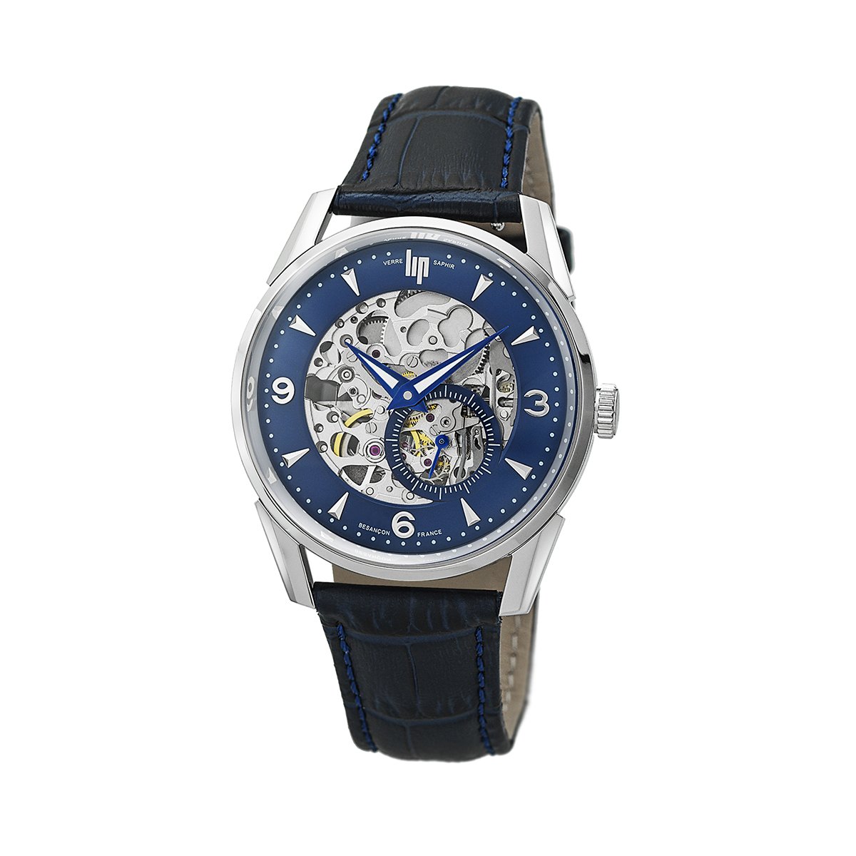 Montre Analogique HIMALAYA argenté argenté bleu foncé, LIP