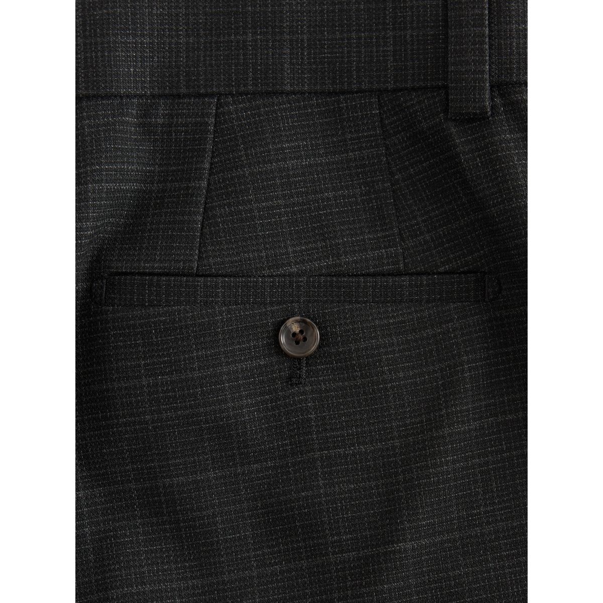 Pantalon habillé à carreaux texturé noir, NEXT