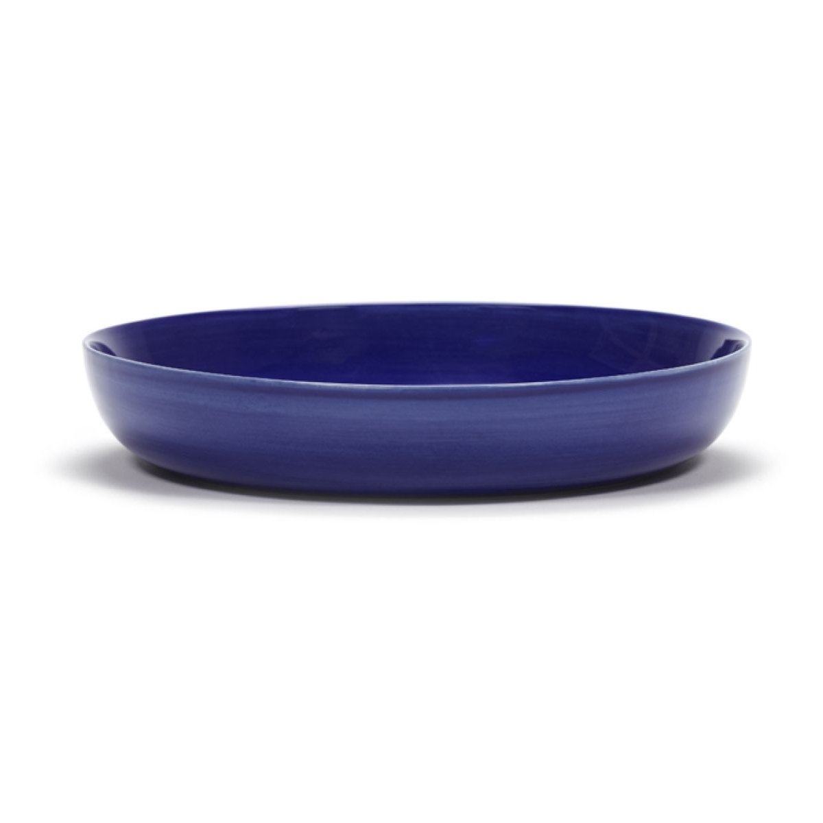 Assiette haute feast par ottolenghi grès lapis lazuli/blanc ø22 cm bleu et blanc, SERAX
