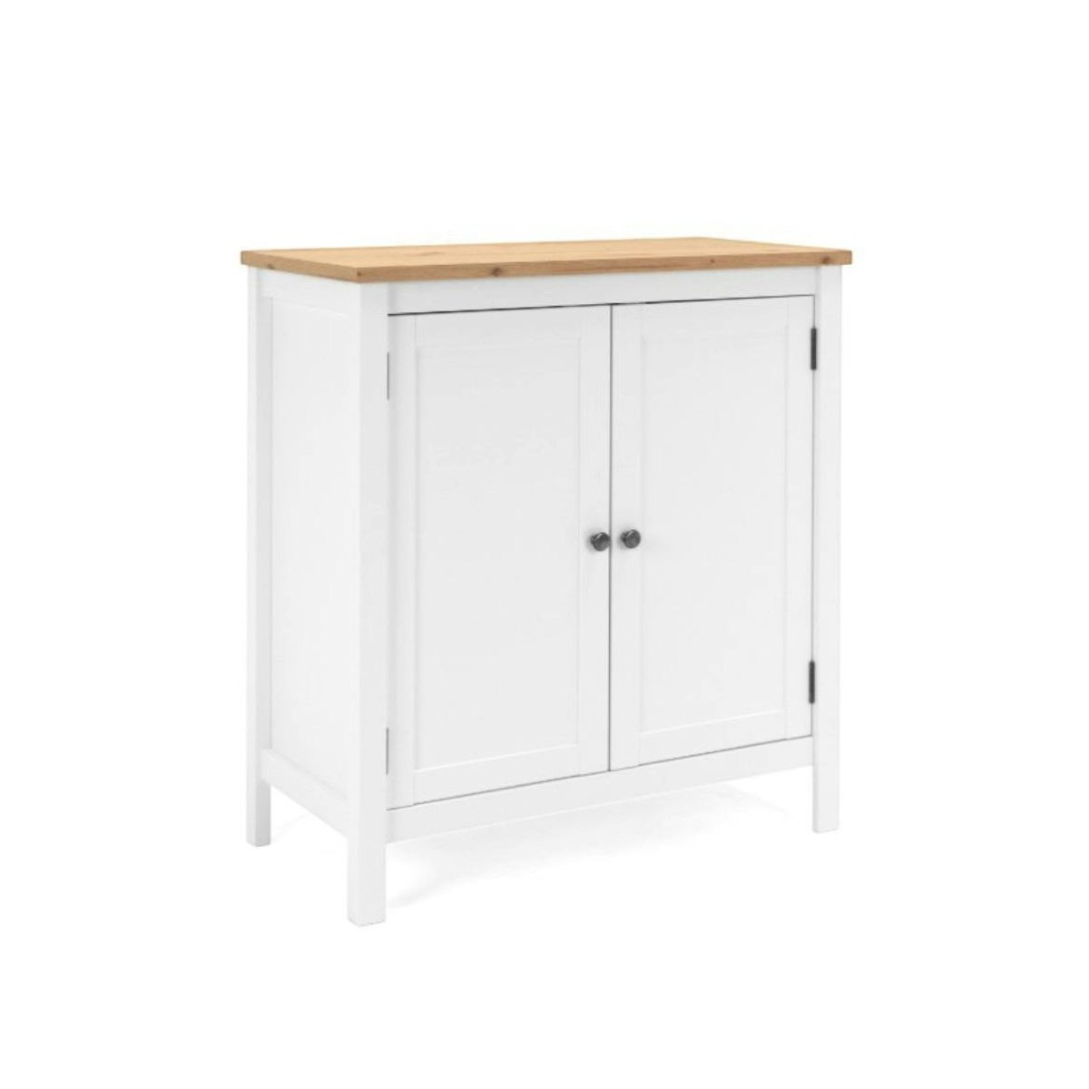 Petit buffet blanc 2 portes à encadrement VENZA blanc, PIER IMPORT
