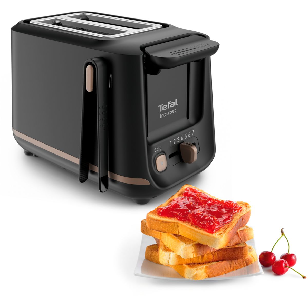 Grille-pain TT533811 INCLUDEO noir, TEFAL