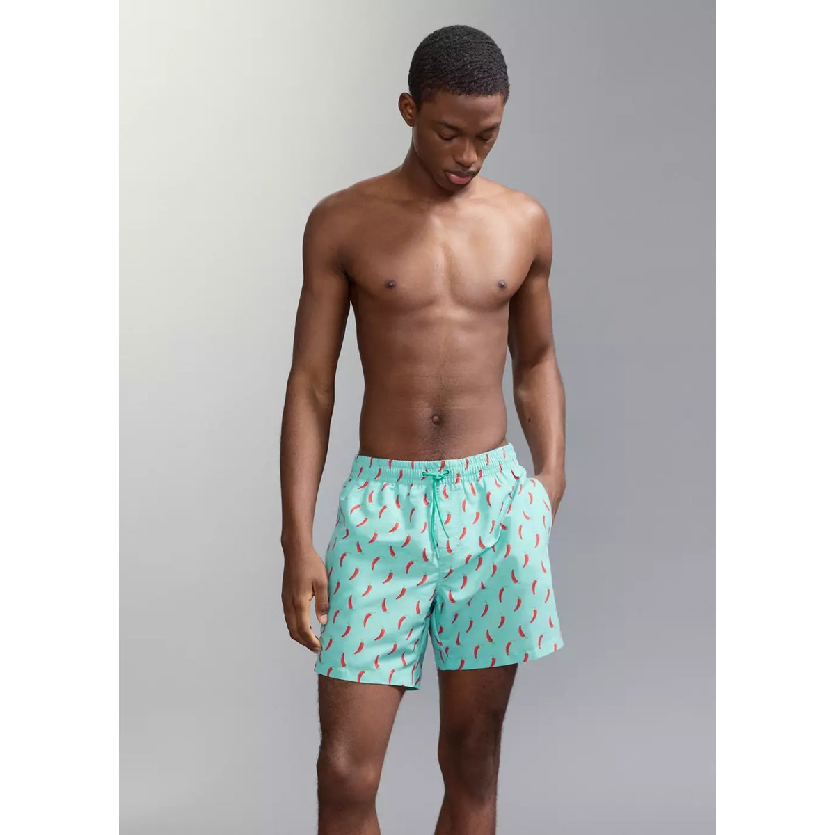 Maillot de bain imprimé vert, MANGO TEEN