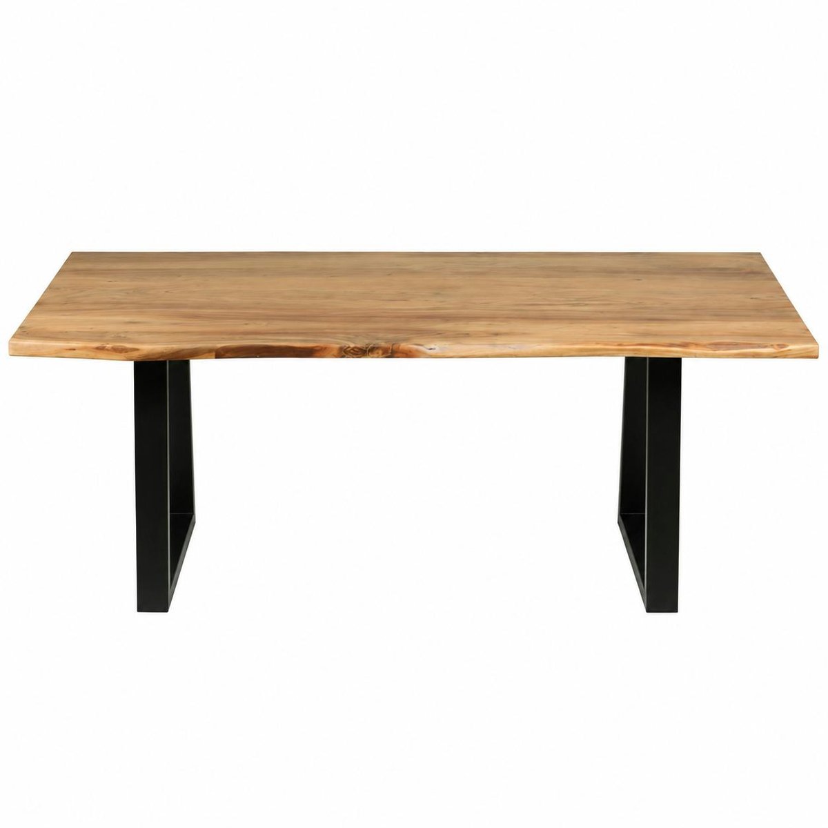 Table à manger bois d'acacia à bords naturels 200 cm CANYON bois naturel, PIER IMPORT