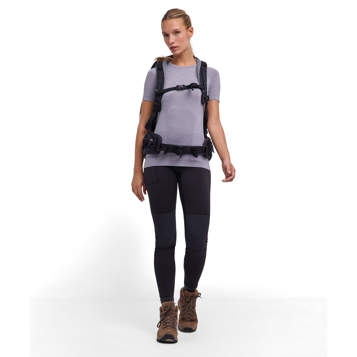 T-Shirt Backpack-Ready gris, FALKE