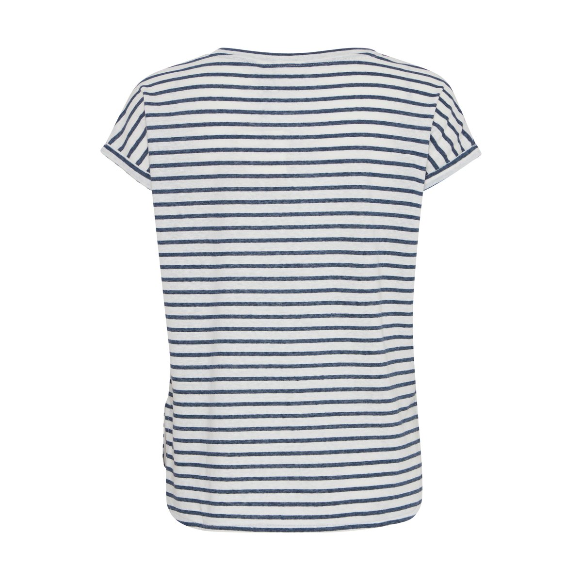T-shirt bleu total eclipse stripe, ICHI