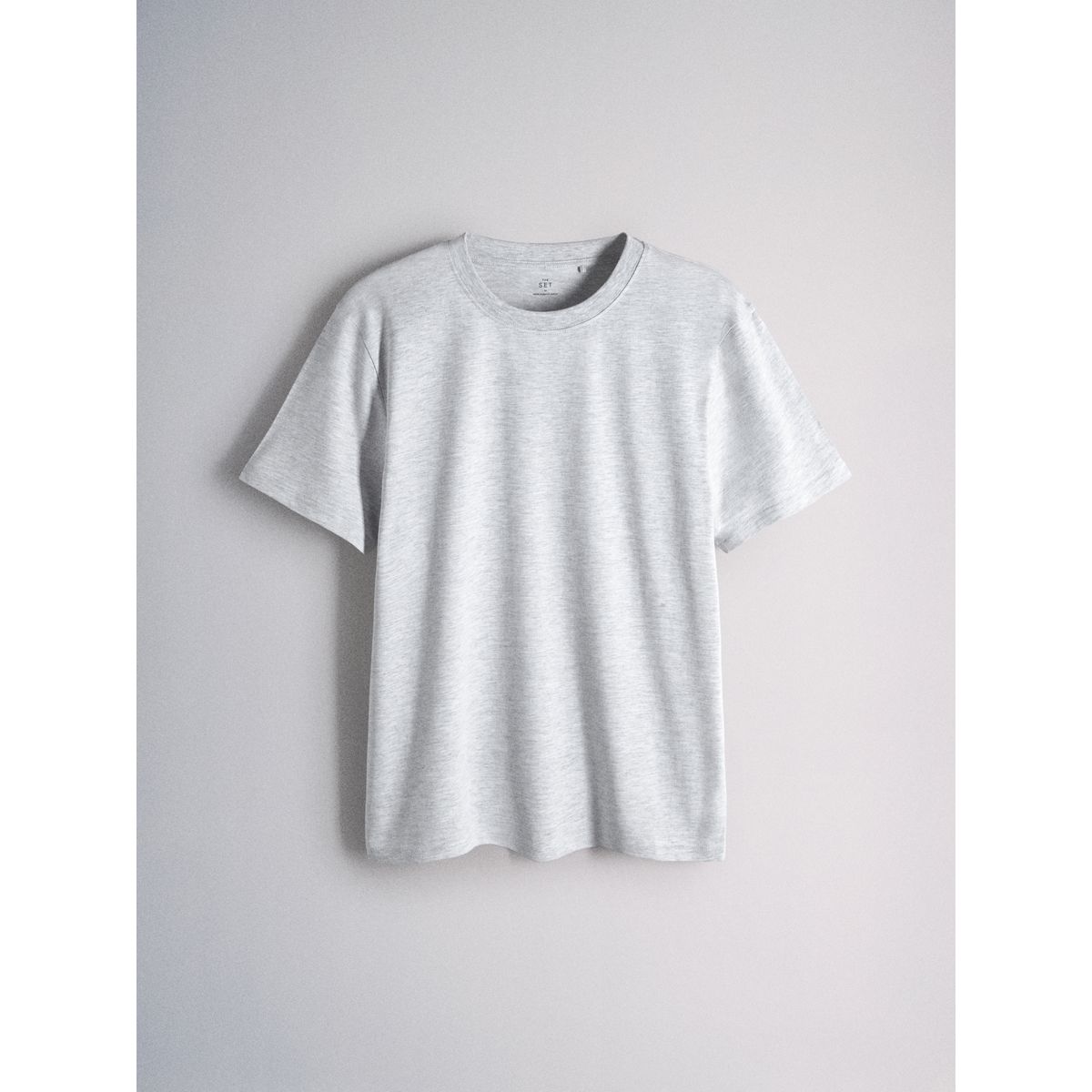T-shirt léger à manches courtes, lot de 4 gris/blanc, NEXT
