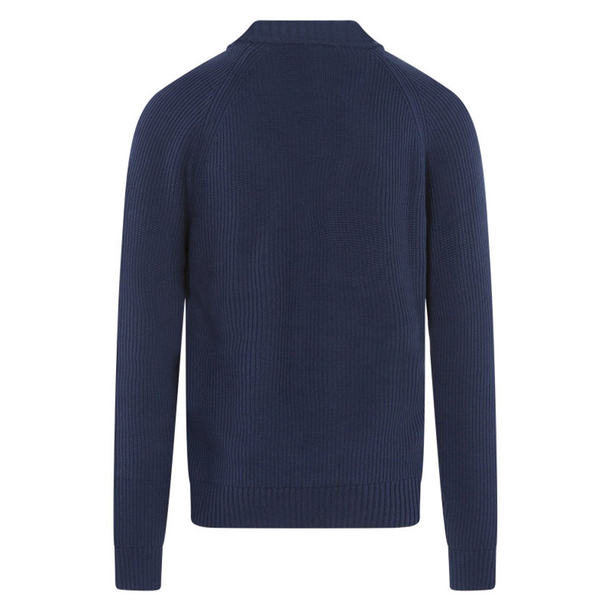 Pull en coton marine uni avec une coupe droite et un col camionneur marine, TIMBERLAND