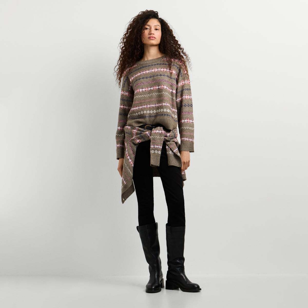 Pull Col Rond En Maille vert gamme, PEPE JEANS
