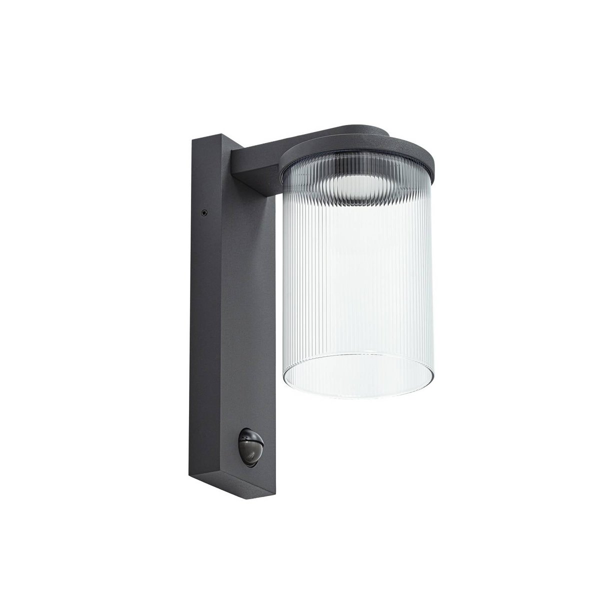 Applique extérieure en aluminium moderneLED anthracite, transparent, LUCANDE
