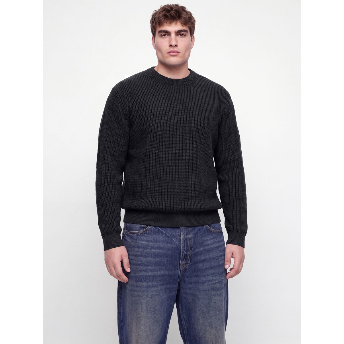 Pull En Maille noire - black, JACK & JONES
