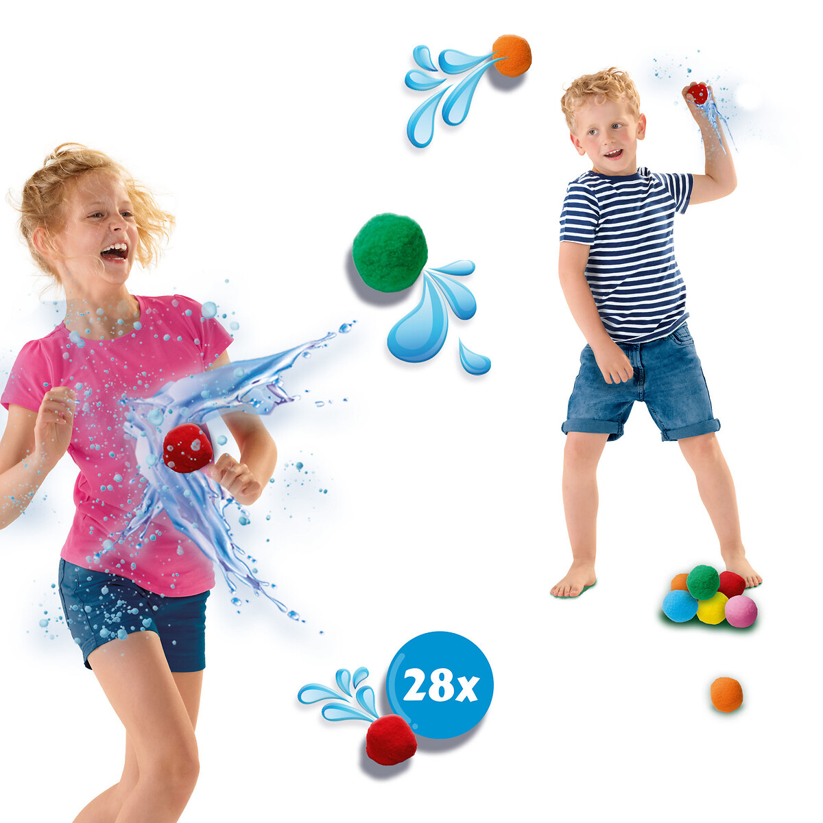Brinquedo "Bolas de água splash", SES vermelho/camel, SES