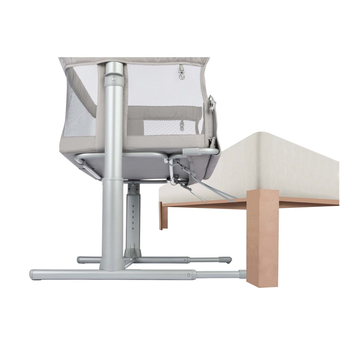 Lit cododo 2 en 1 ZINA, lit cododo et lit autonome mineral gray, BEBECONFORT