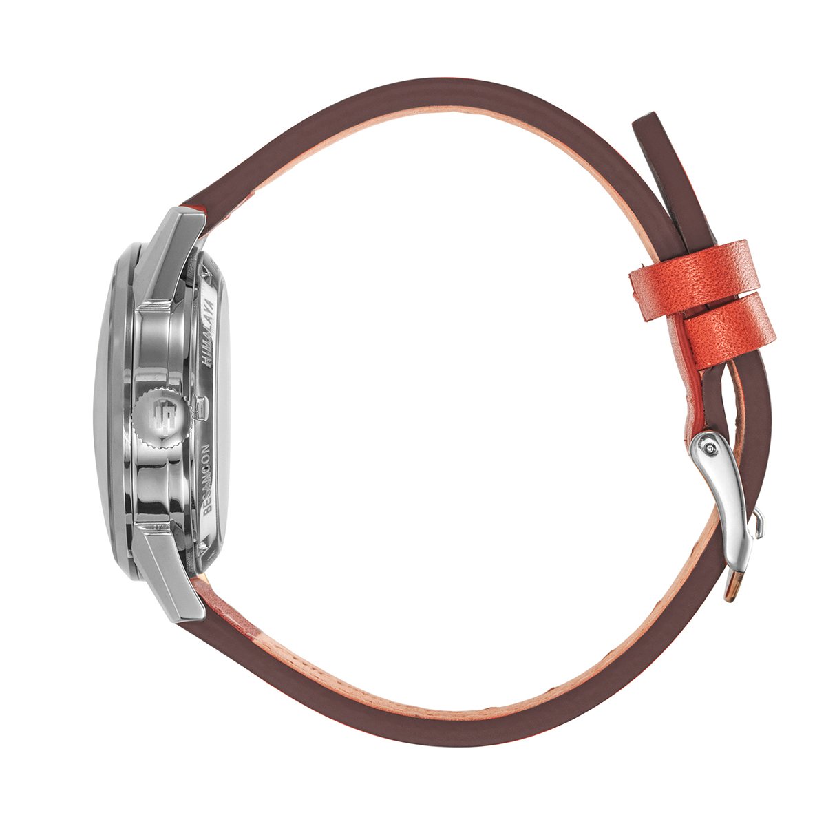 Montre Analogique  HIMALAYA argenté blanc orange, LIP