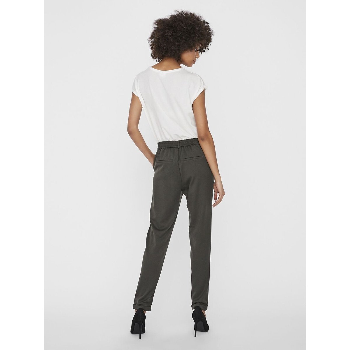 Pantalón recto caqui, VERO MODA