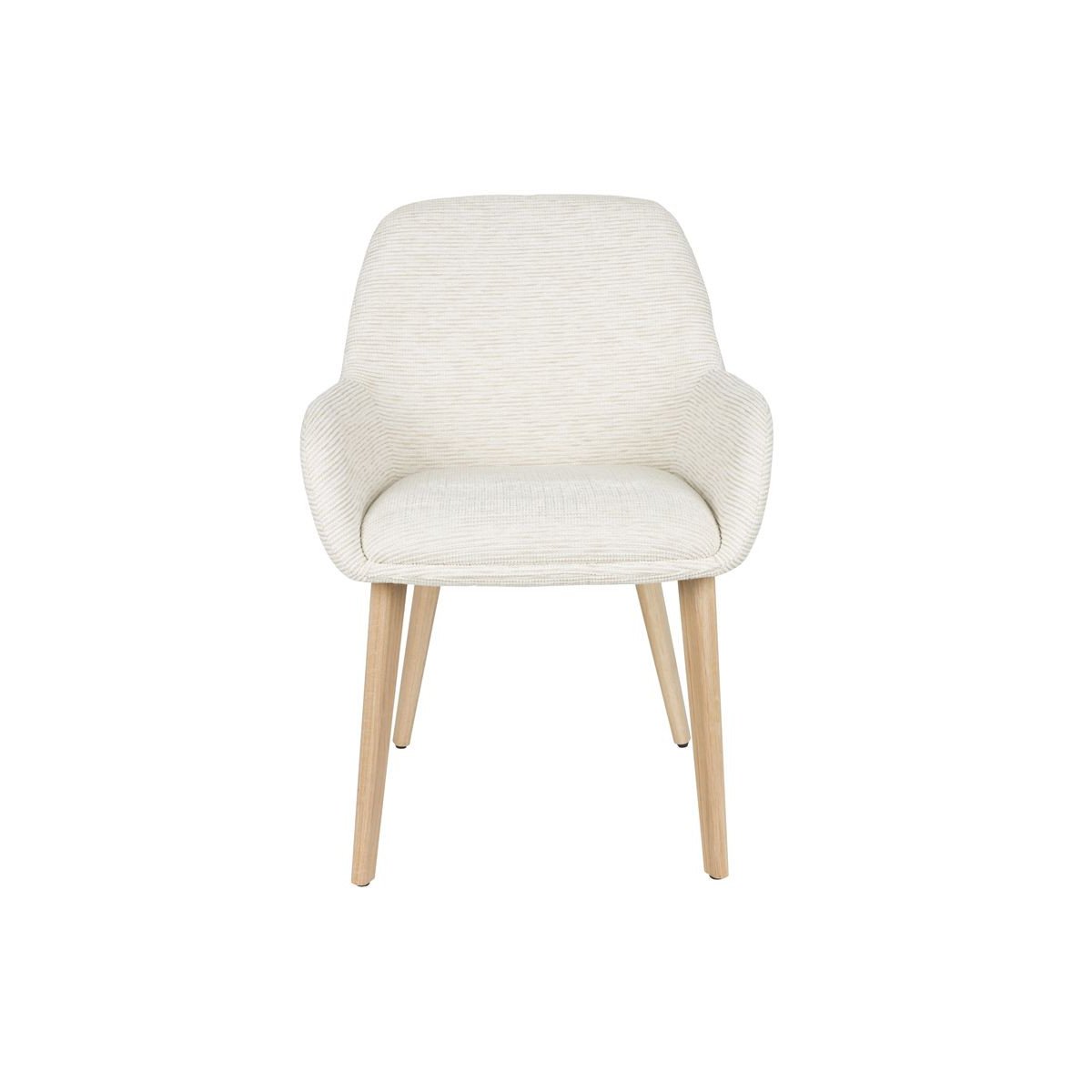Chaise design en tissu (lot de 2) blanc, BOITE A DESIGN