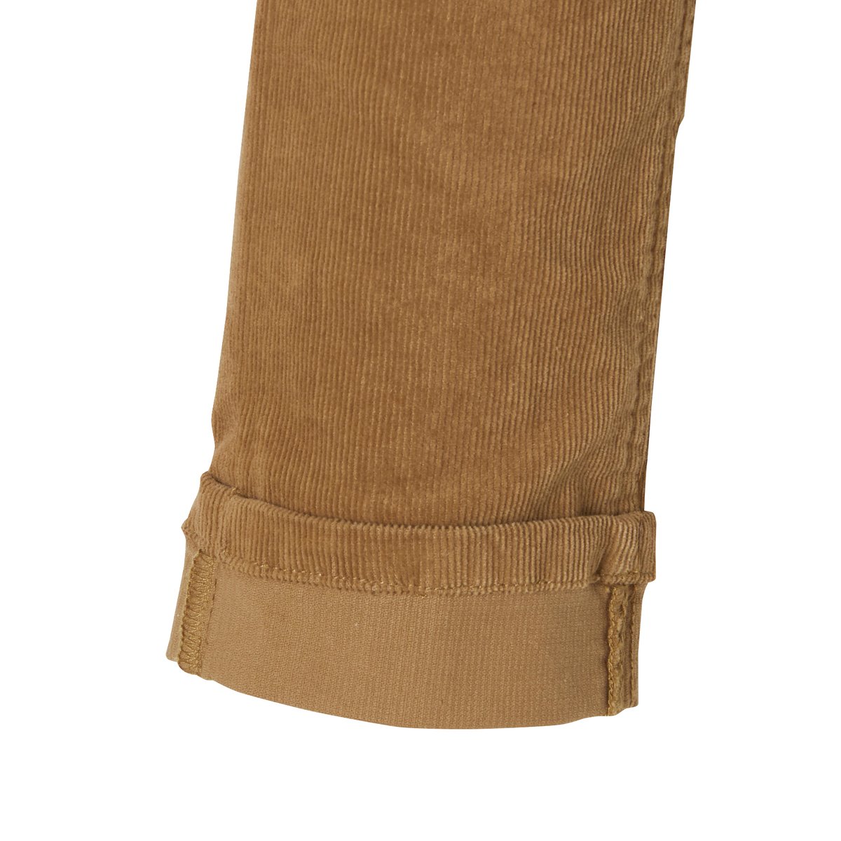 Pantalon slim velours camel, VERTBAUDET