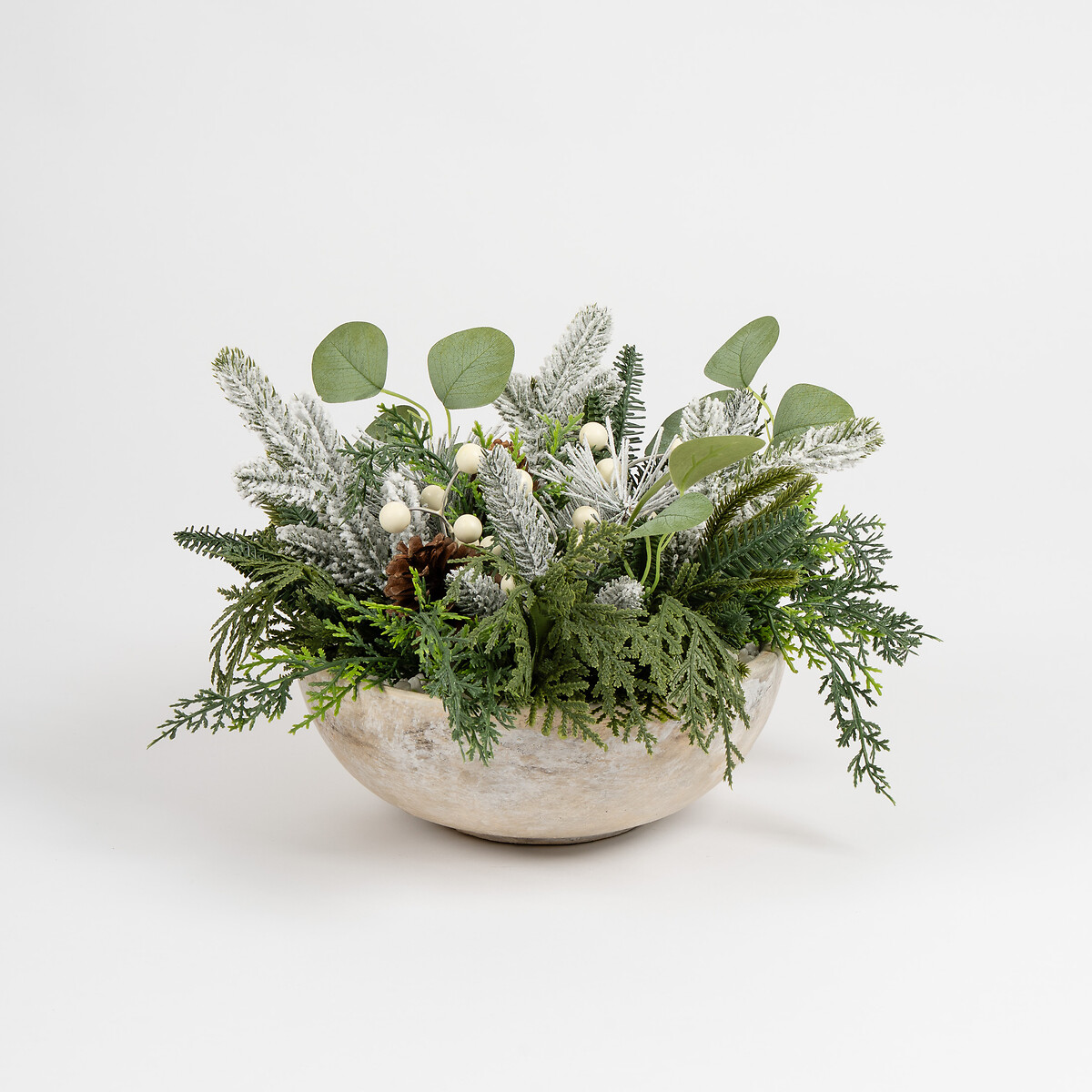 25cm Christmas Statement Centrepiece Bowl green, SO'HOME