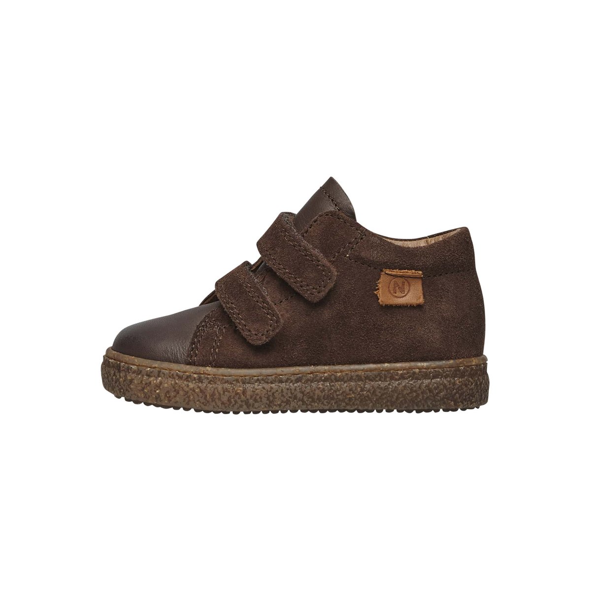 Baskets en cuir et suède ALBUS VL anthracite, NATURINO