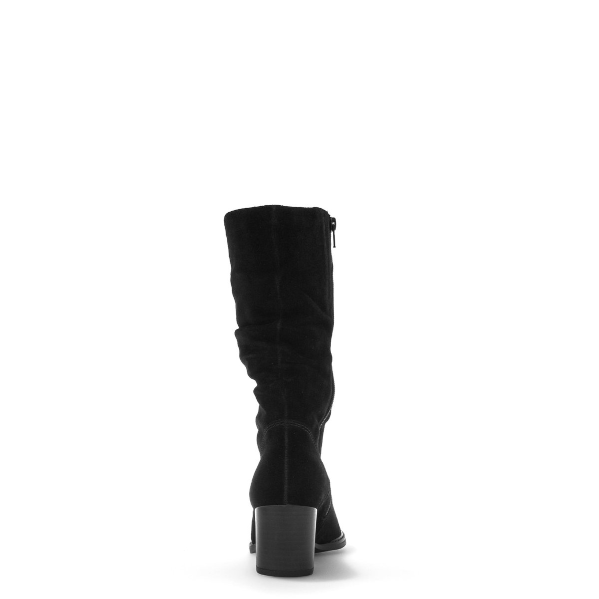 Bottines en cuir à talon décroché noir velours, GABOR