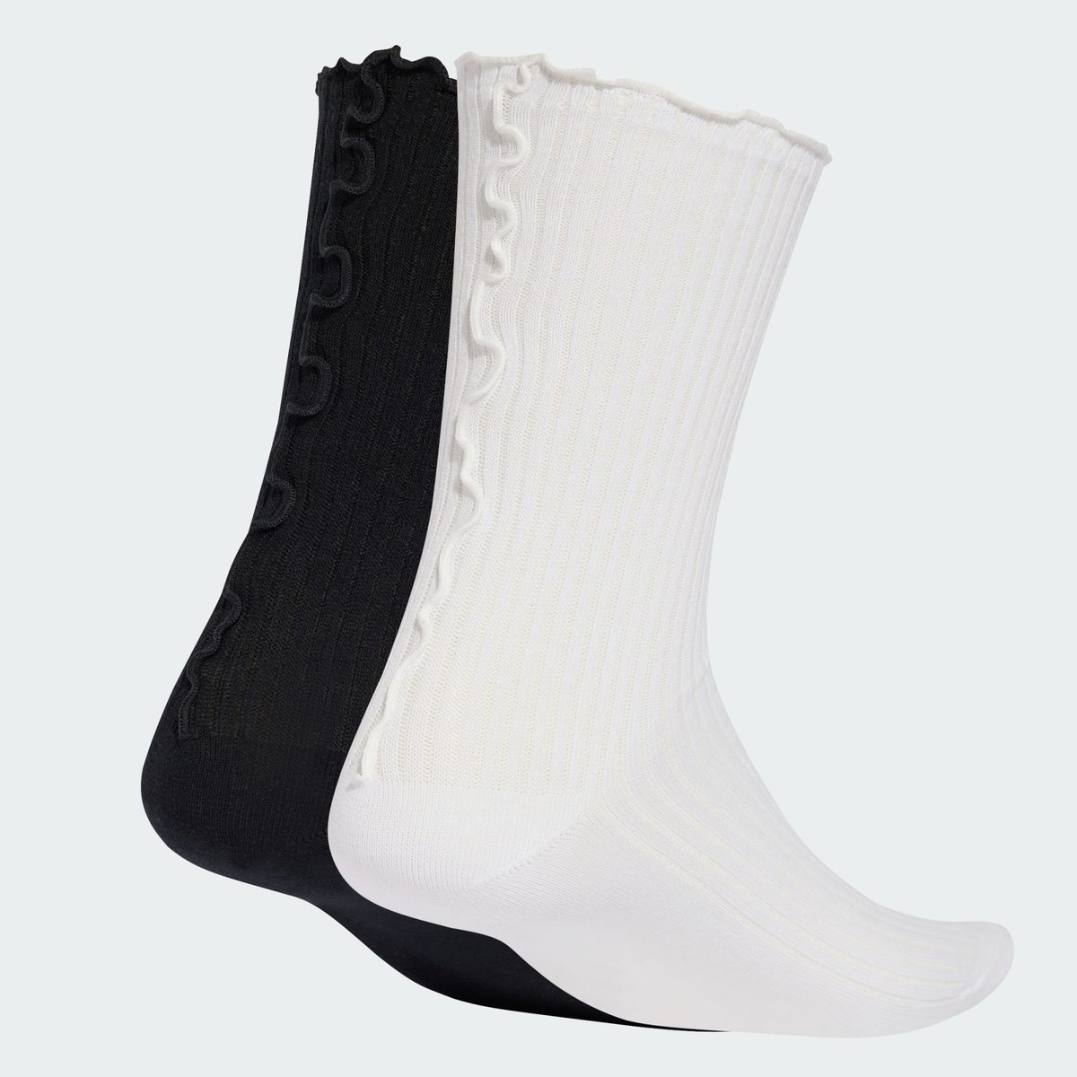 Chaussettes Mi-Mollet À Volants (2 Paires) Chaussettes Mi-Mollet À Volants (2 Paires) black / white, adidas Originals